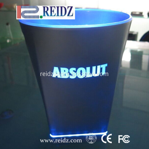 champagne acrylic led custom ice bucket wholesale